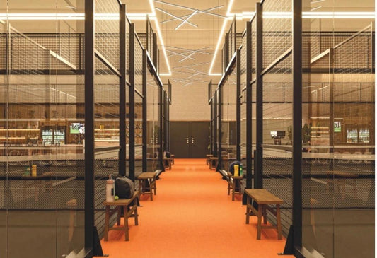 Luxury brown padel court