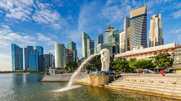 Singapore's Merlion skyline