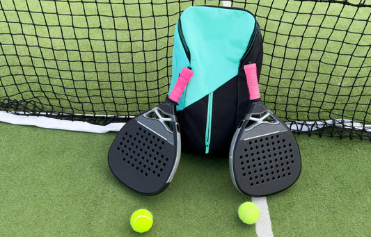 Two racket with pink grips