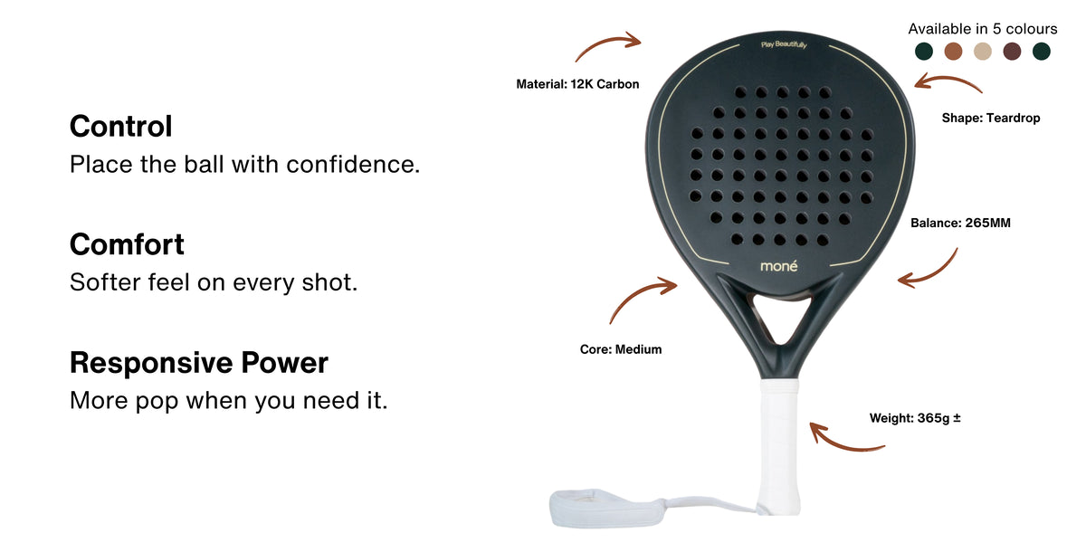 Control: Place the ball with confidence. Comfort: Softer feel on every shot. Responsive Power: More pop when you need it.